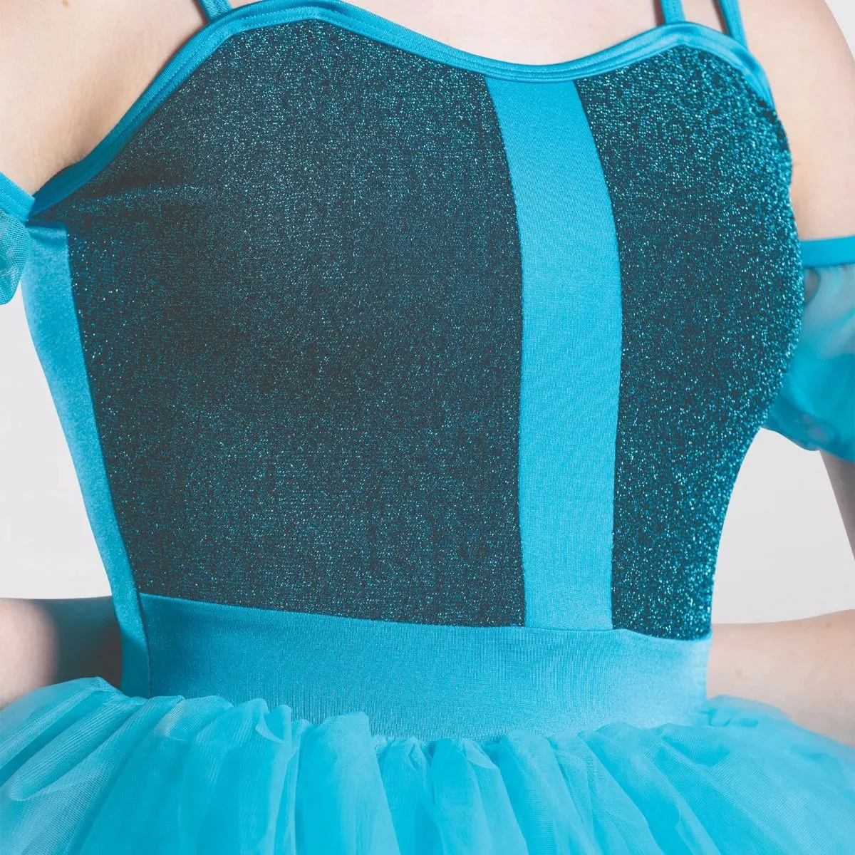 1st Position Shimmer Fabric Panelled Bodice Ballet Dress