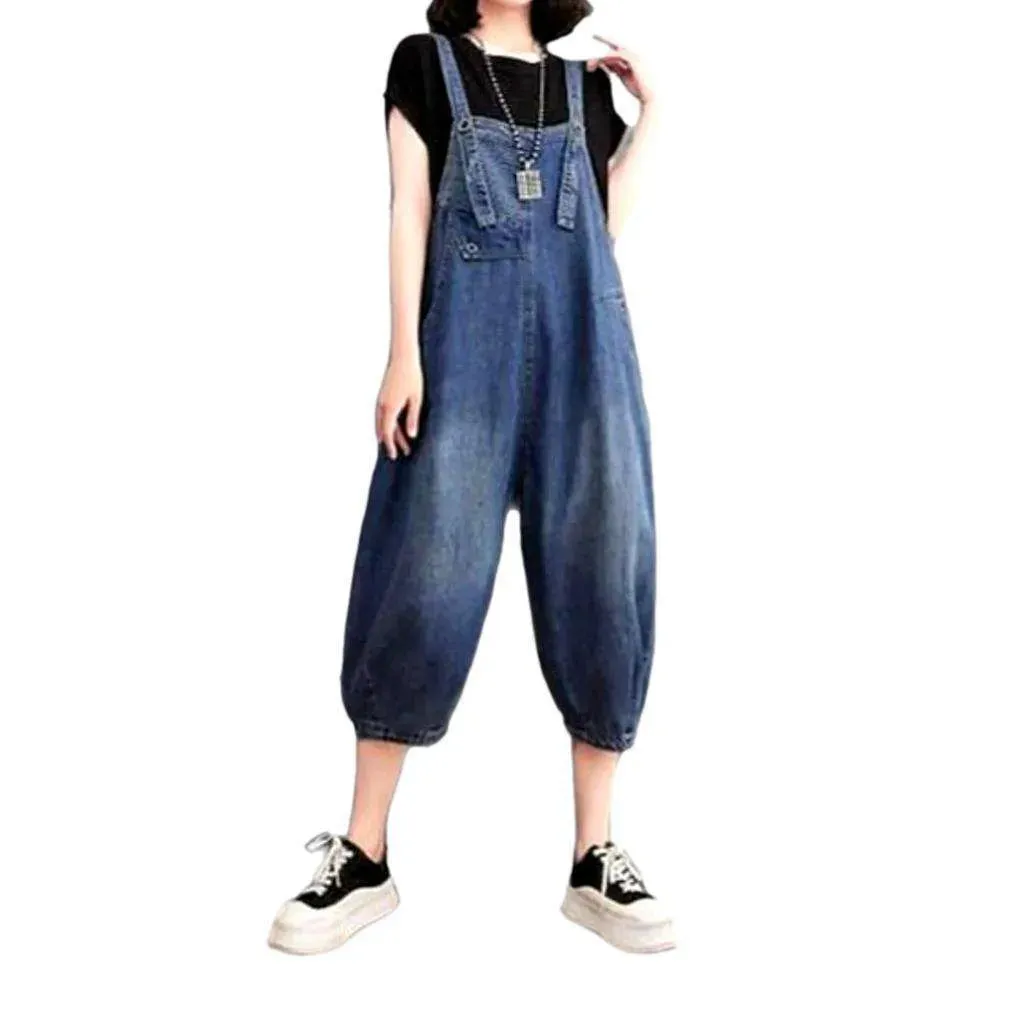 90s style denim dungaree for ladies