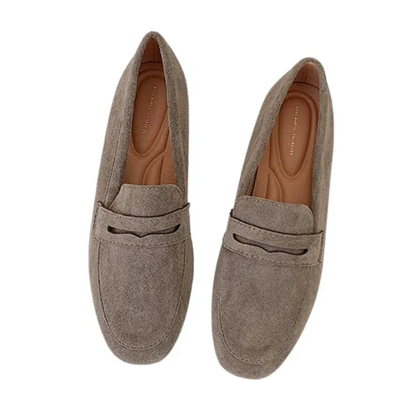 Advbridge  -  Square Toe Loafers Slip On Shoes Women Soft Comfortable Ballet Boat Sneakers Simple Shallow Breathable Office Flats