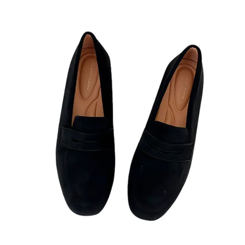Advbridge  -  Square Toe Loafers Slip On Shoes Women Soft Comfortable Ballet Boat Sneakers Simple Shallow Breathable Office Flats
