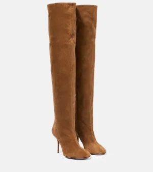 Alaia Fluide 90 suede boots