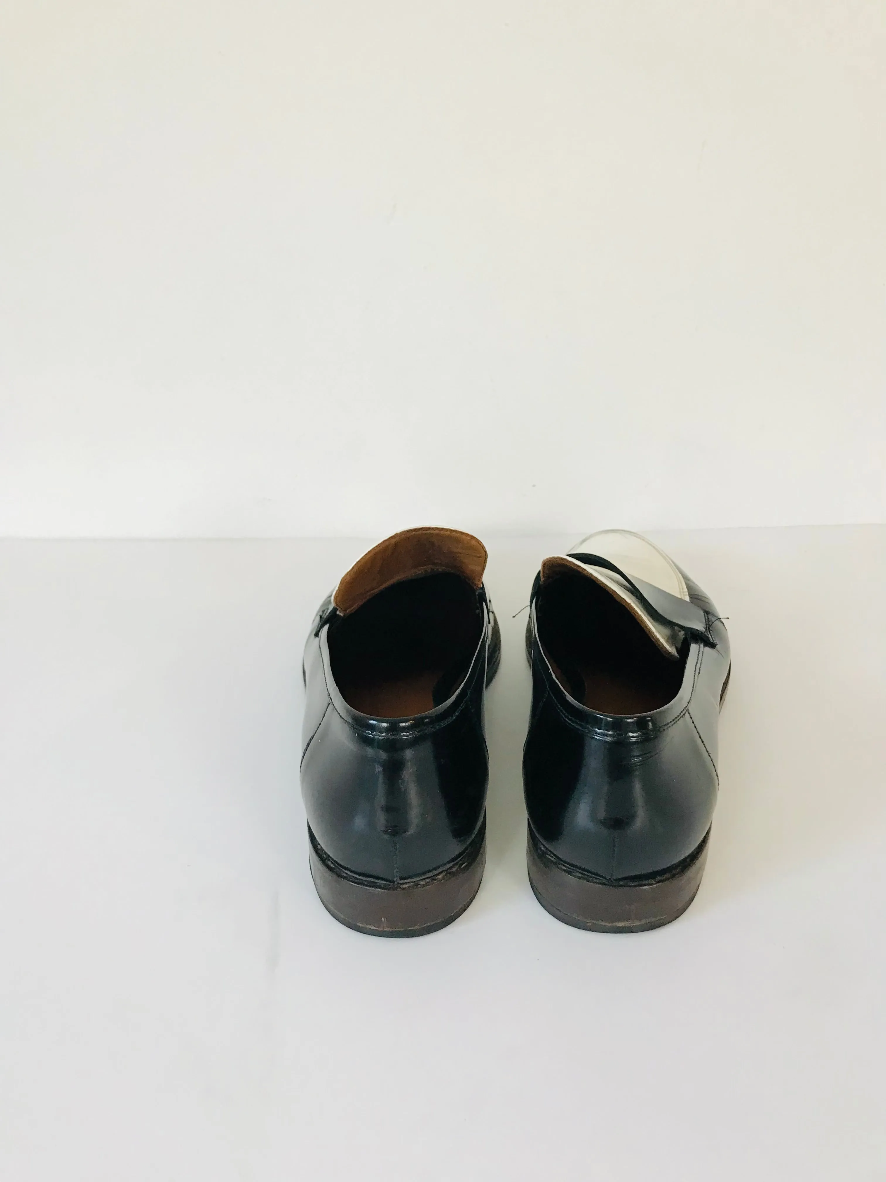 Bimba & Lola Women's Contrast Leather Loafers | 39 UK6 | Black