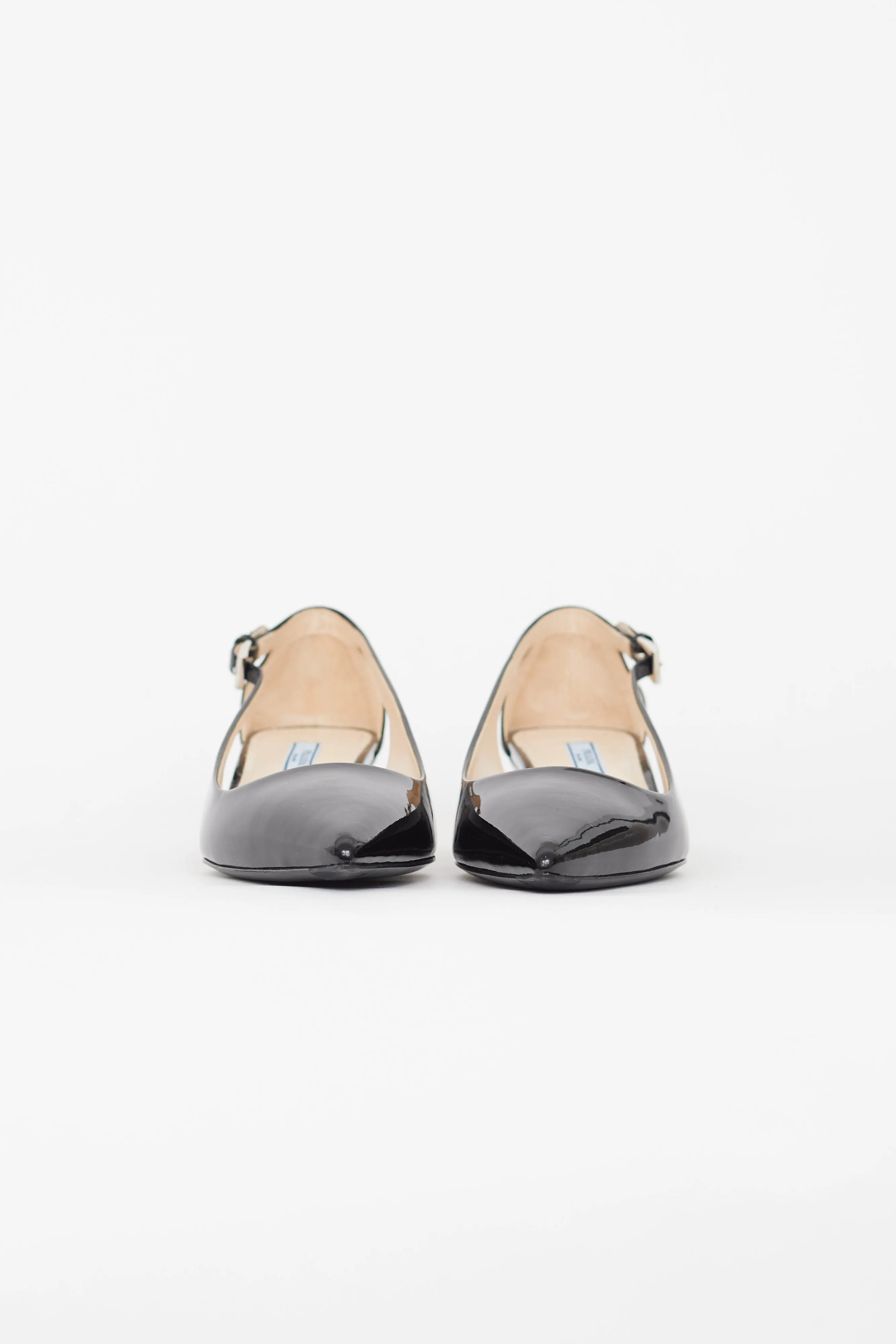 Black Patent Pointed Toe Heel