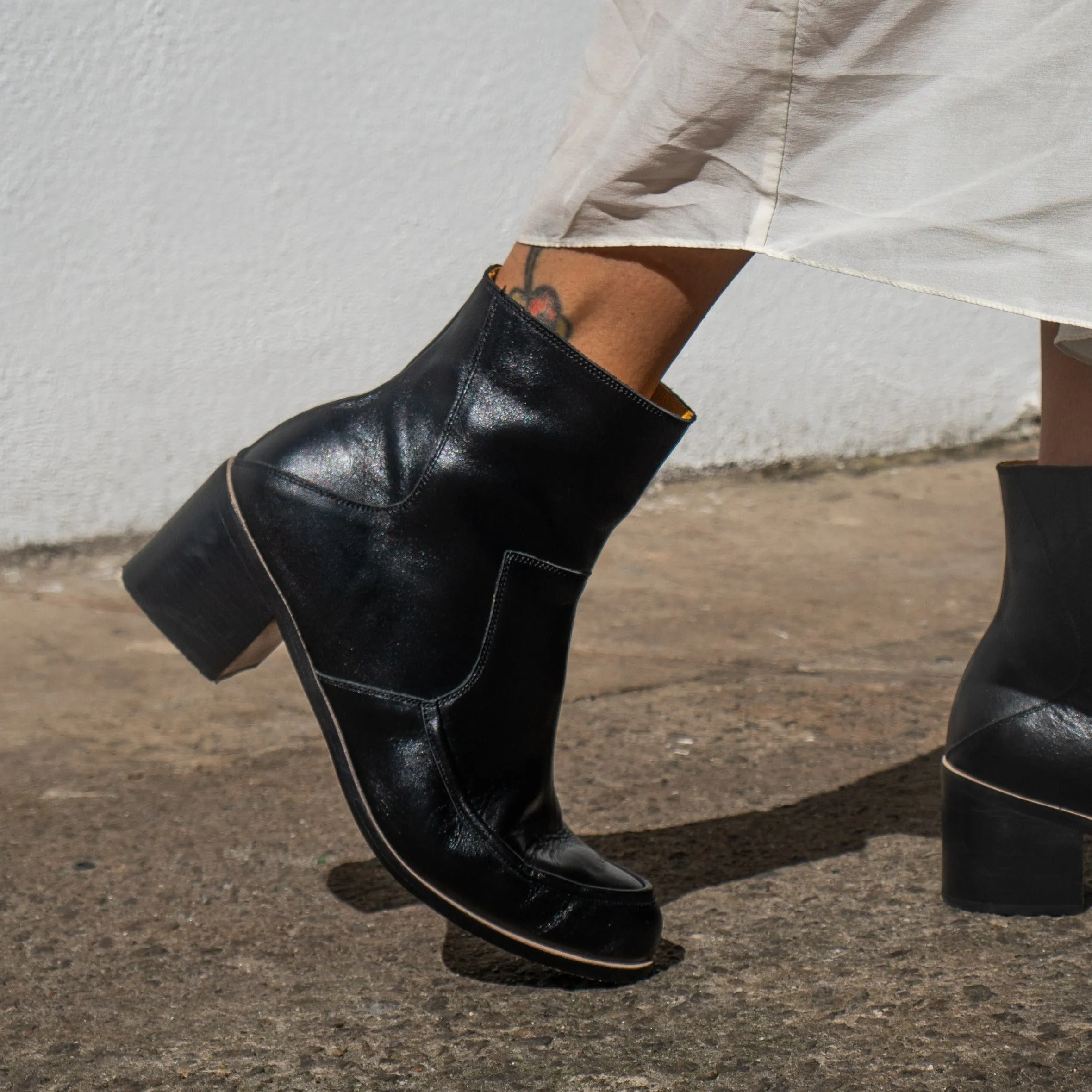 Cher Black Ankle Boots