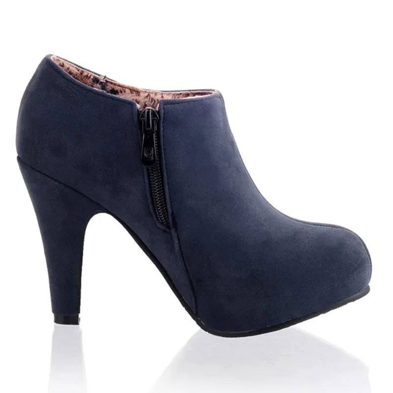 Classy and Sophisticated Low-Cut Style High Heel Boots