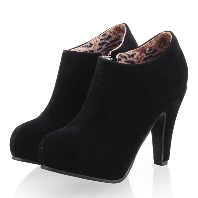 Classy and Sophisticated Low-Cut Style High Heel Boots