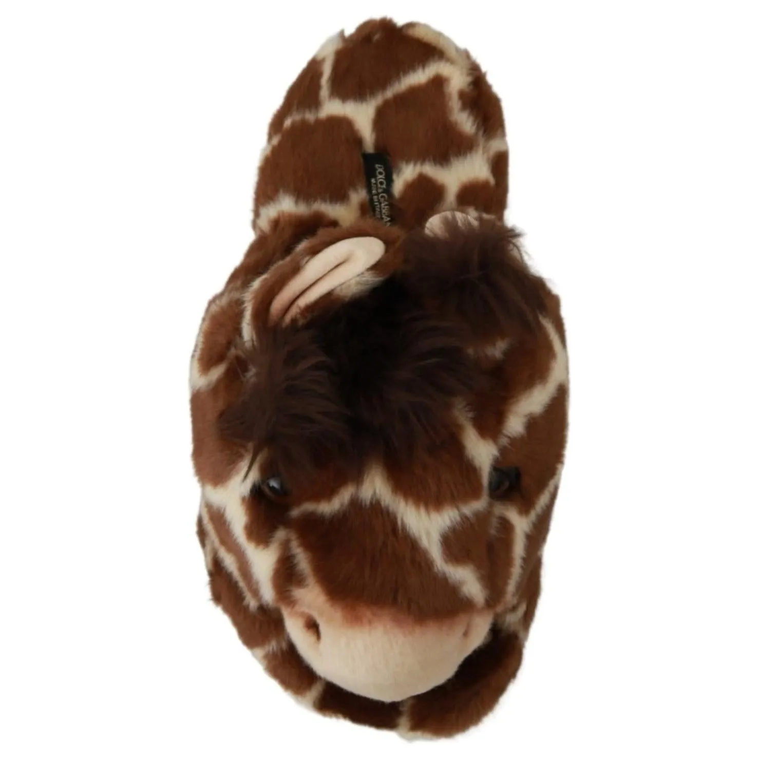 Dolce & Gabbana Elegant Giraffe Pattern Slides for Sophisticated Comfort