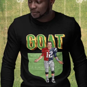 GOAT Tom Brady TShirt - black
