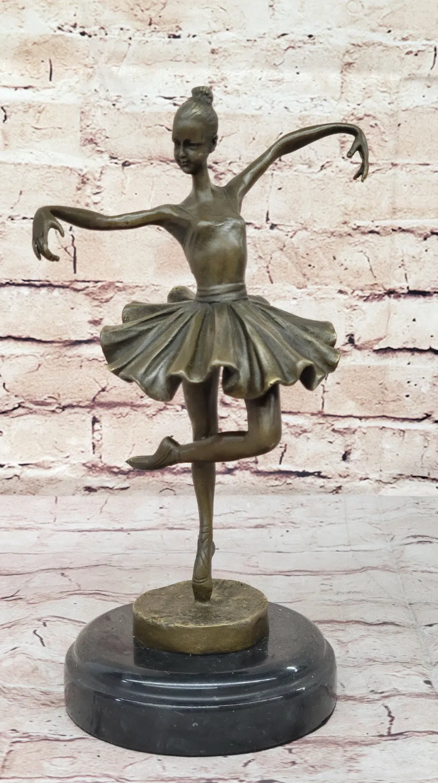 Graceful Dance Lover Bronze Statue: Art Deco Ballet Dancer Sculpture Sale
