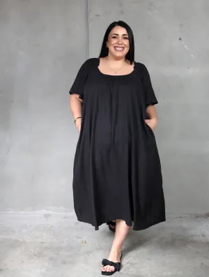 Haven Flora Maxi Dress - Black