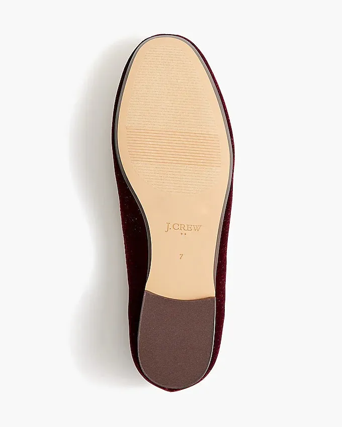 J CREW - Velvet bit loafers