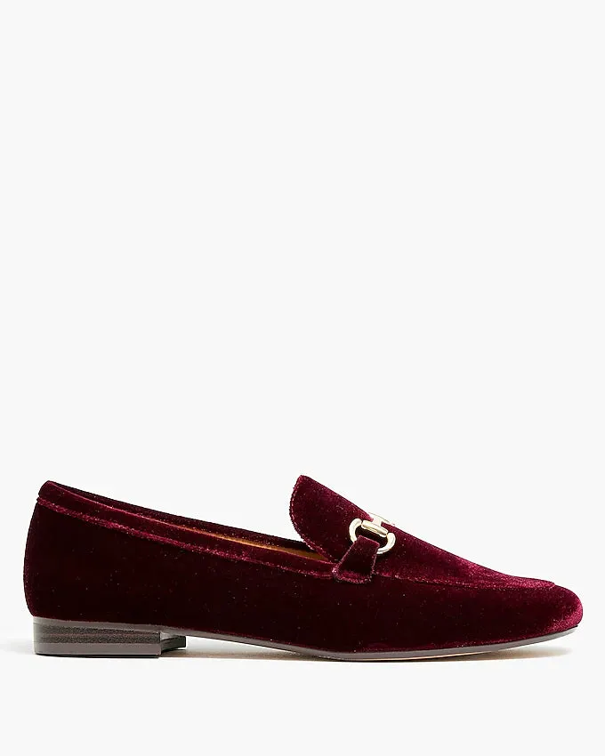 J CREW - Velvet bit loafers