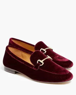 J CREW - Velvet bit loafers