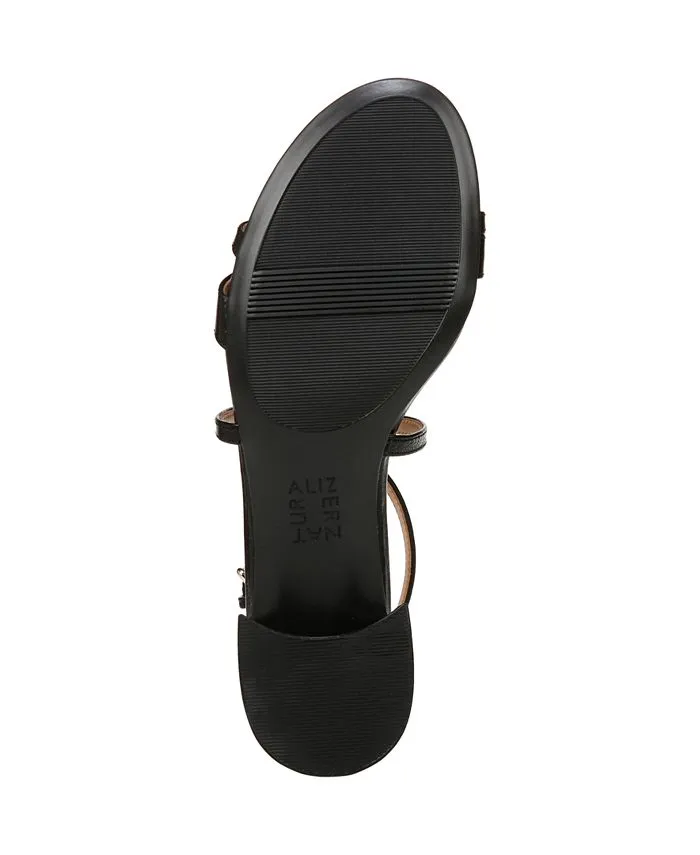 June Naturalizer Classic Mid Heel Sandals, Black