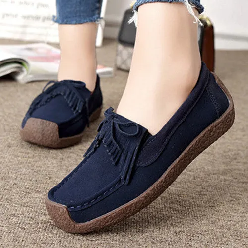 Lace-up Women Flats Comfortable Summer Loafers Women Shoes