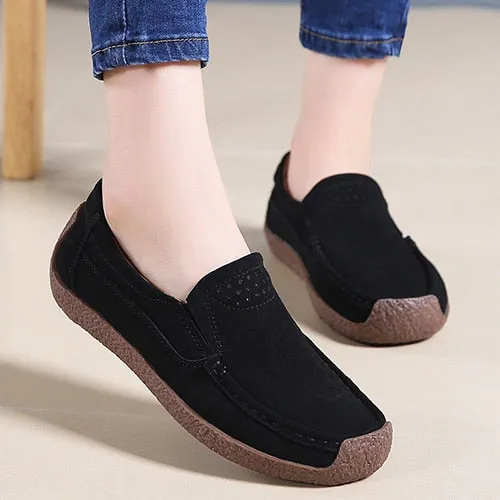 Lace-up Women Flats Comfortable Summer Loafers Women Shoes