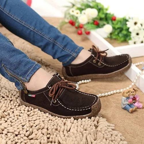 Lace-up Women Flats Comfortable Summer Loafers Women Shoes