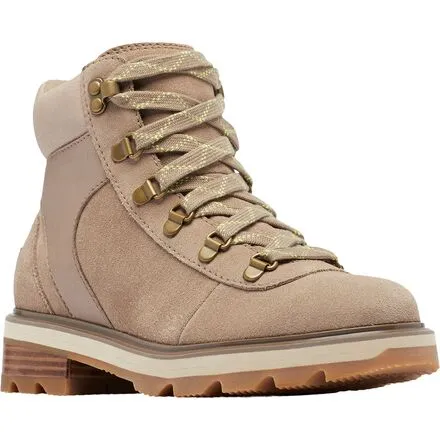 Lennox Hiker Stkd WP women's boots SOREL, color Omega Taupe/Gum 2