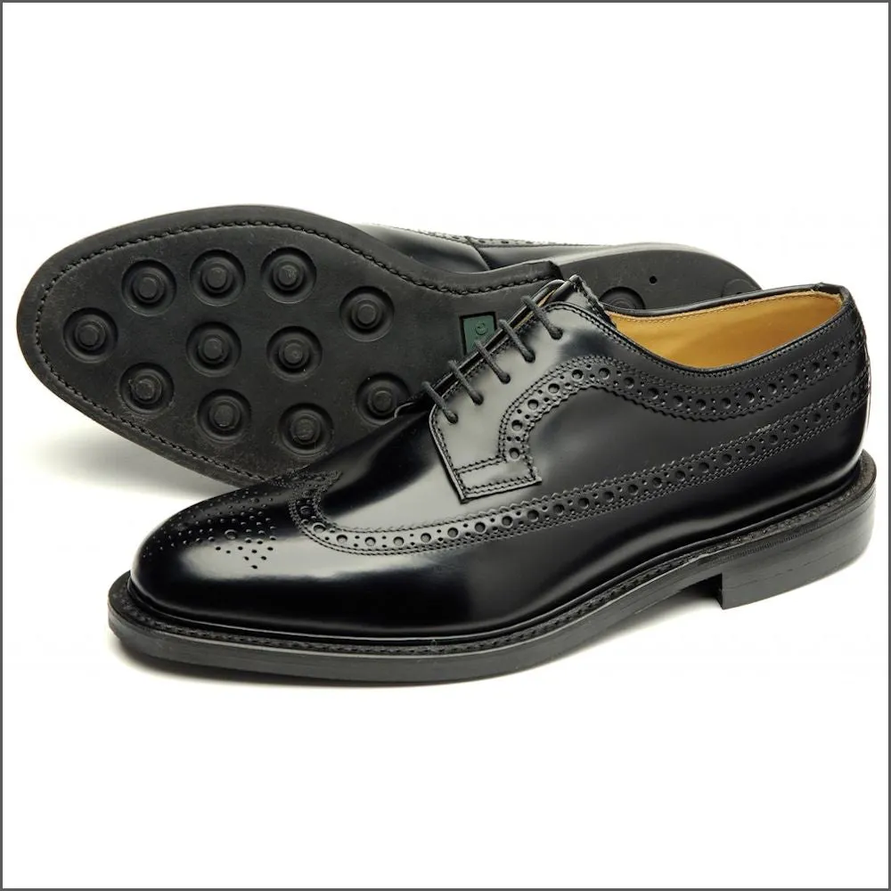 Loake Sovereign Black Leather Shoes Size 8.5 Only/