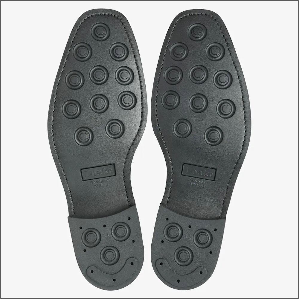Loake Sovereign Black Leather Shoes Size 8.5 Only/