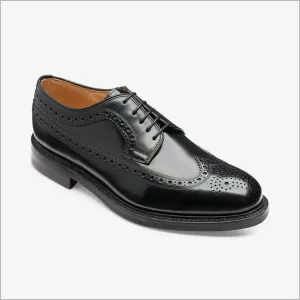 Loake Sovereign Black Leather Shoes Size 8.5 Only/