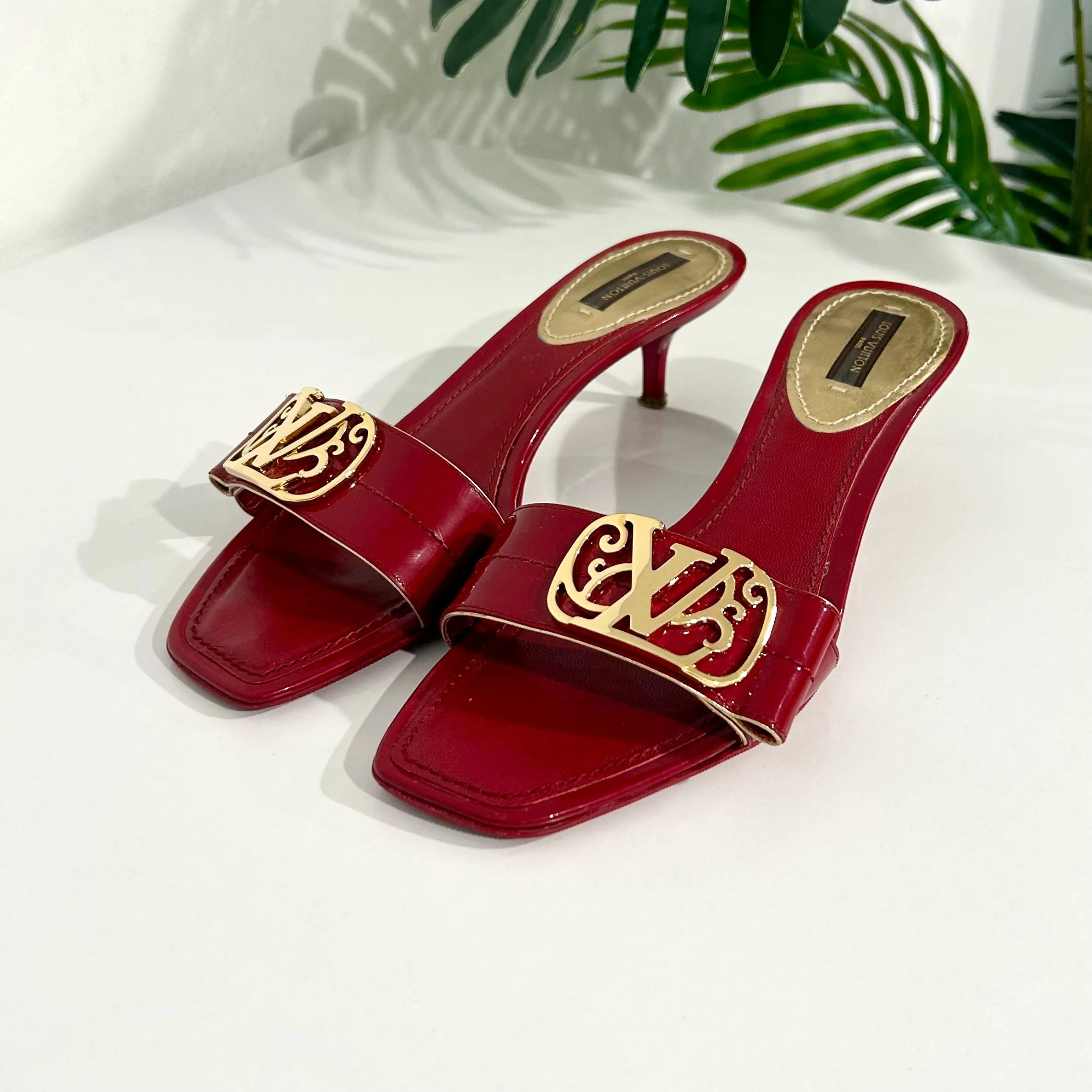 Louis Vuitton Cherry Red Sandals