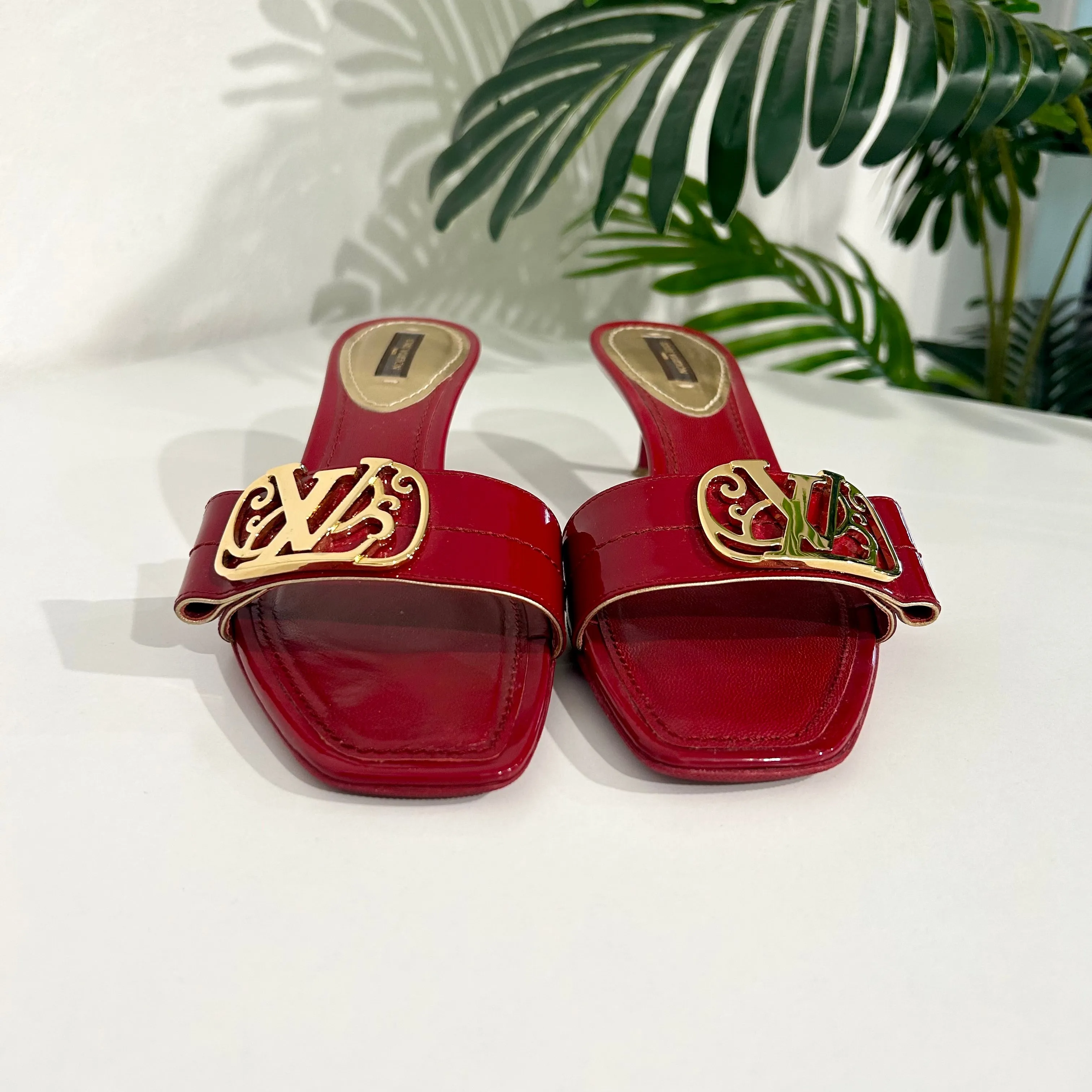 Louis Vuitton Cherry Red Sandals