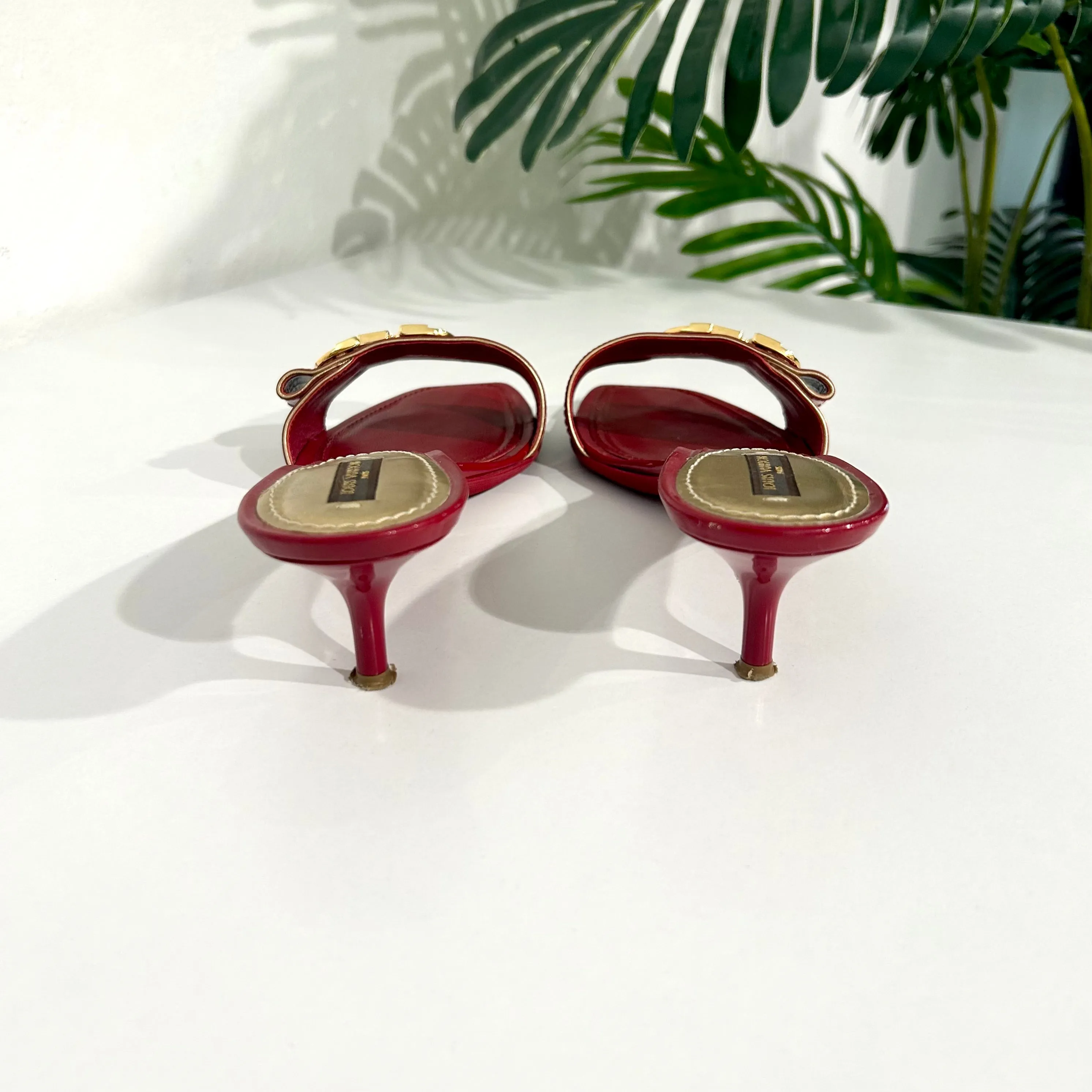 Louis Vuitton Cherry Red Sandals