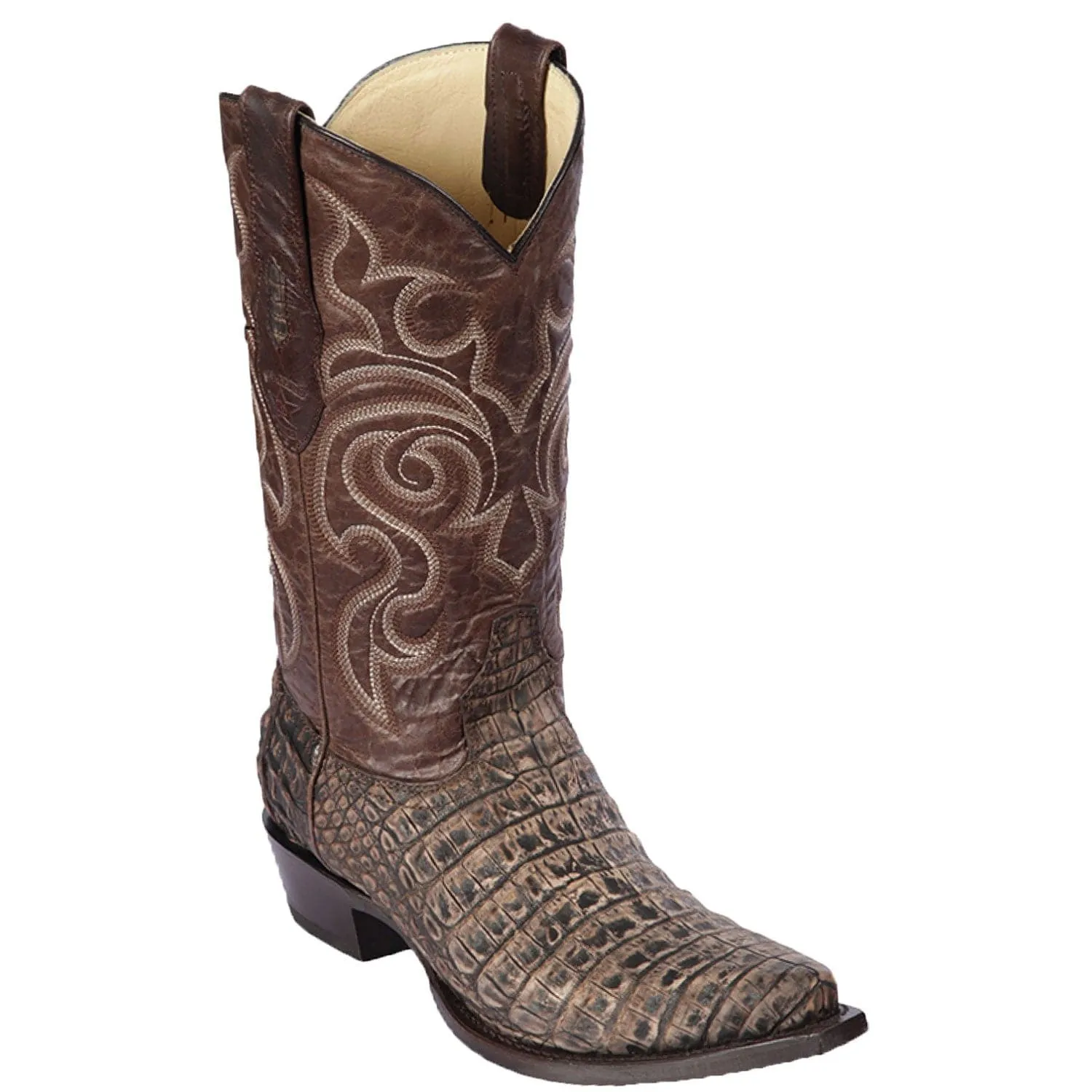 Men's Los Altos Caiman Belly Snip Toe Boots 9482