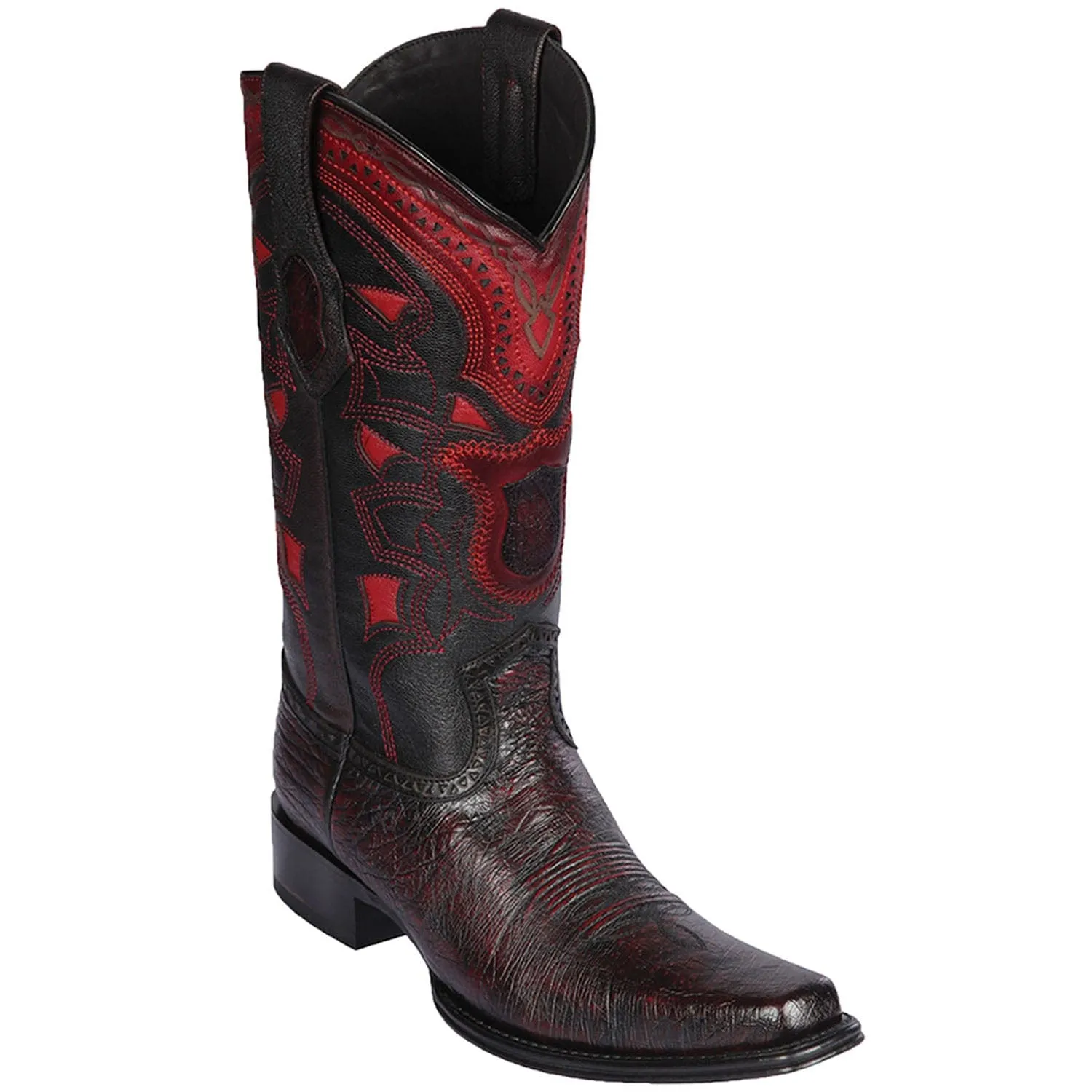 Men's Los Altos Smooth Ostrich European Square Toe Boots 7697