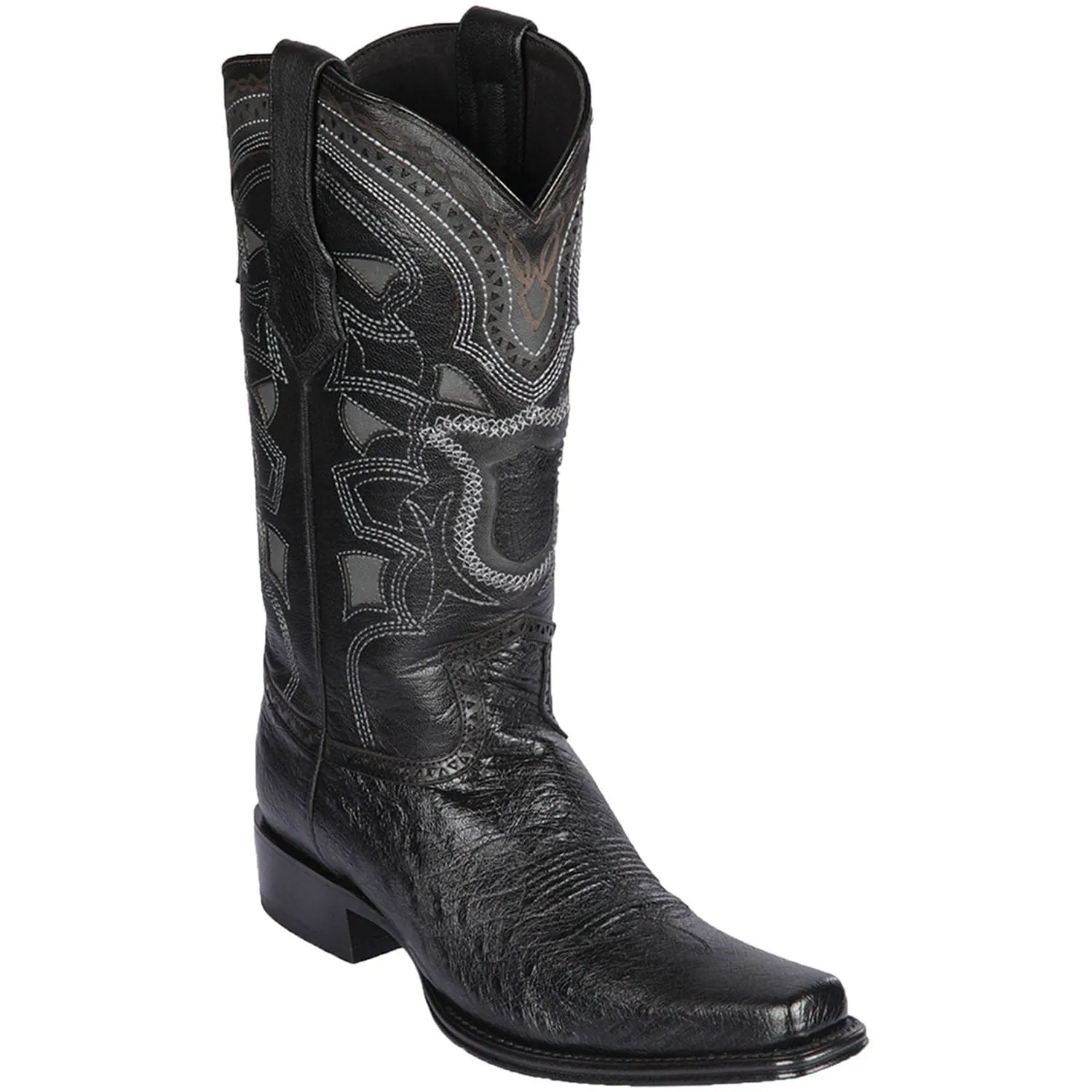Men's Los Altos Smooth Ostrich European Square Toe Boots 7697