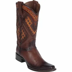Men's Wild West Genuine Leather Square Toe Boot 2762716