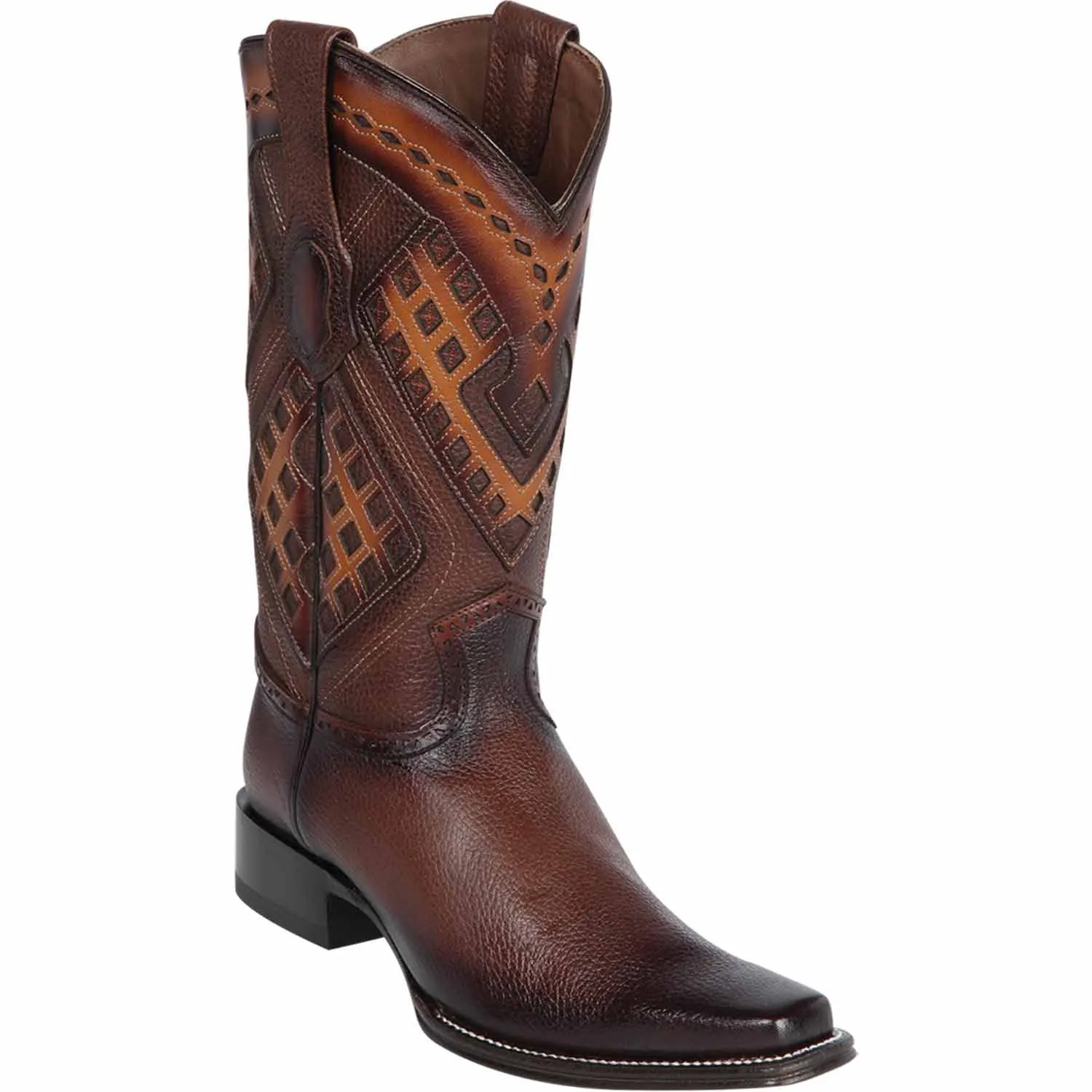 Men's Wild West Genuine Leather Square Toe Boot 2762716