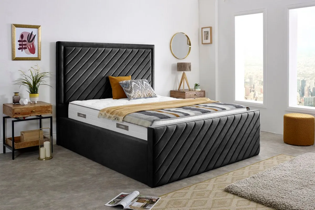 Oxford Upholstered Ottoman Bed