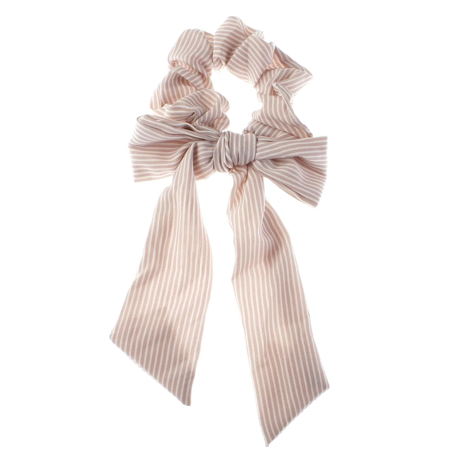 Printed Long Tail Bow Hair Scrunchie