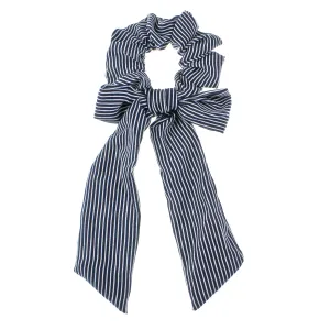 Printed Long Tail Bow Hair Scrunchie