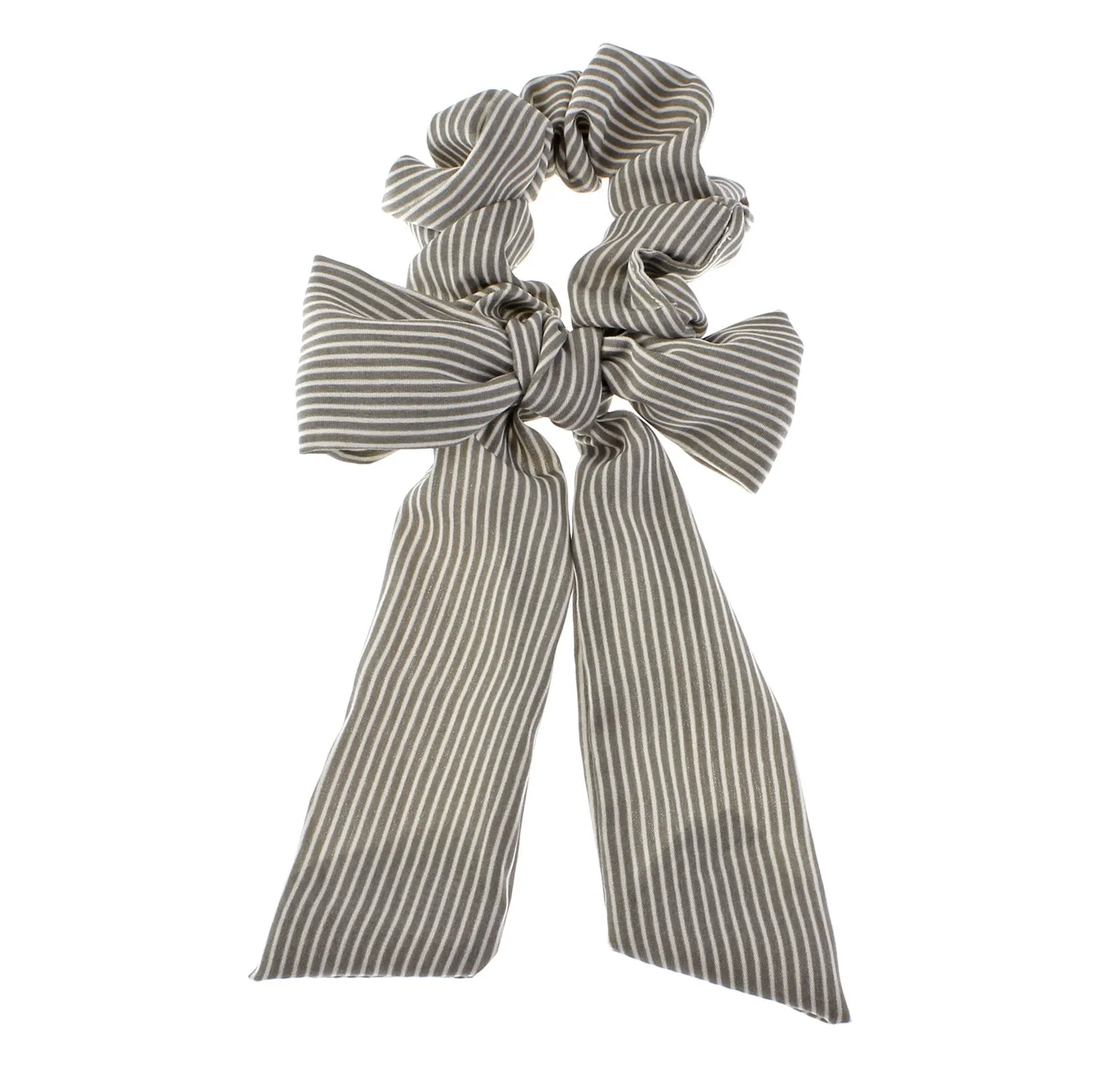 Printed Long Tail Bow Hair Scrunchie