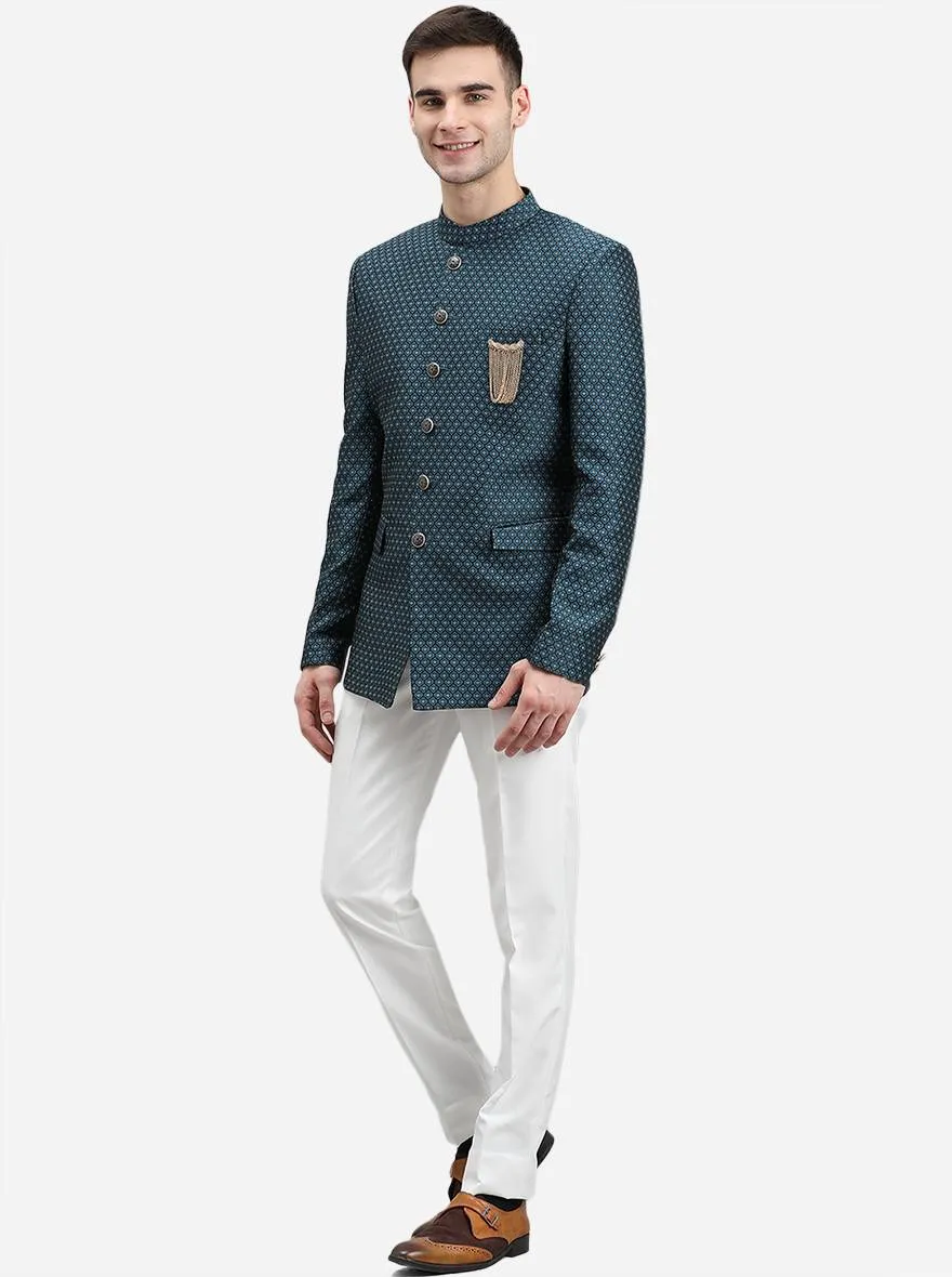 Rama Green Jodhpuri Suit | JadeBlue