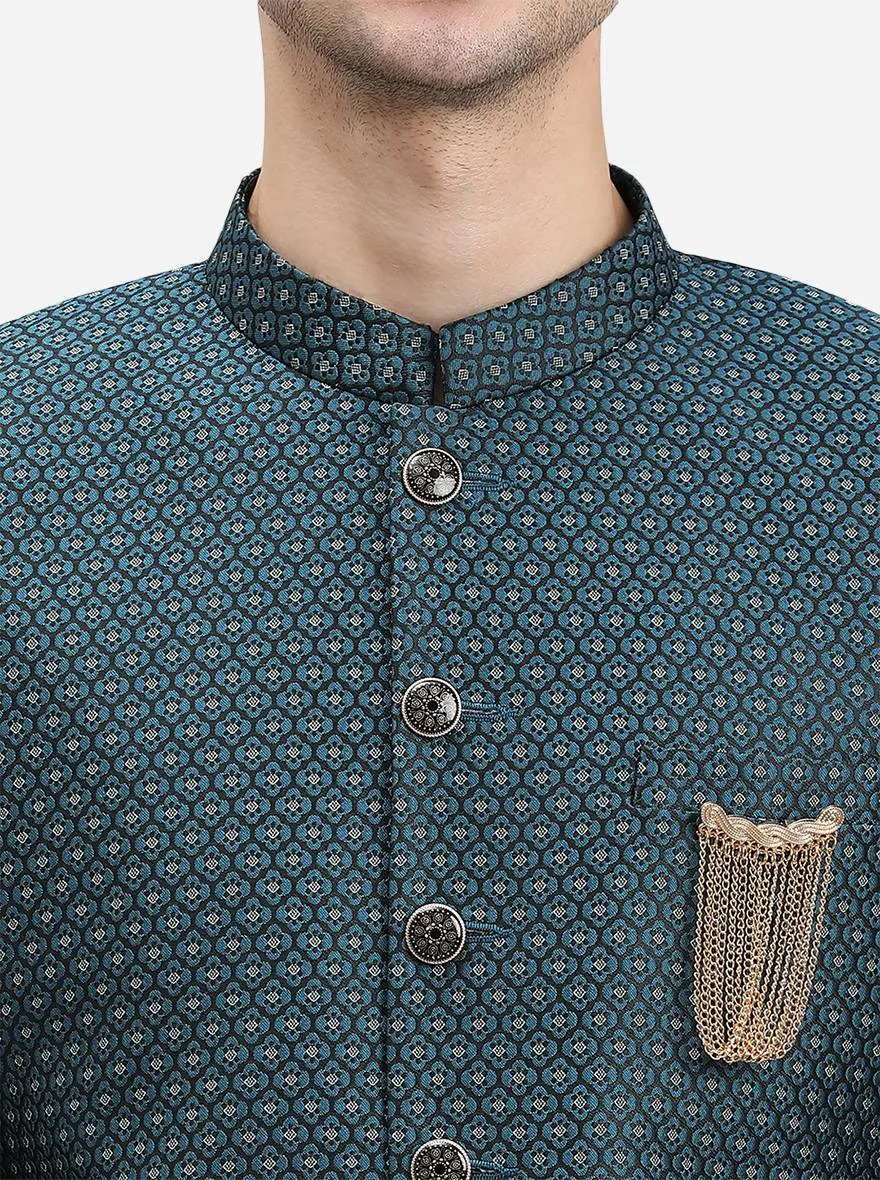 Rama Green Jodhpuri Suit | JadeBlue