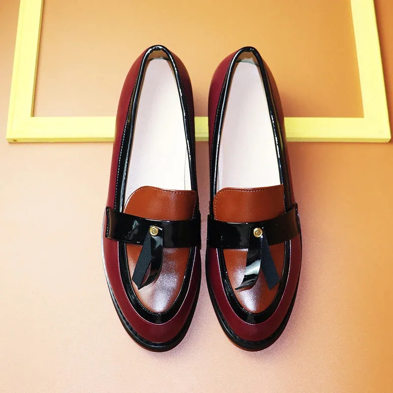 Retro Chic Tassel Vintage Trend Slip-on Vegan Leather Oxford Flat Shoes