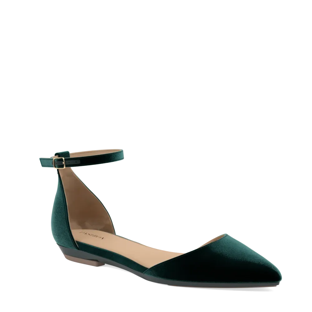 The D'Orsay - Forest Velvet 3 Stiletto