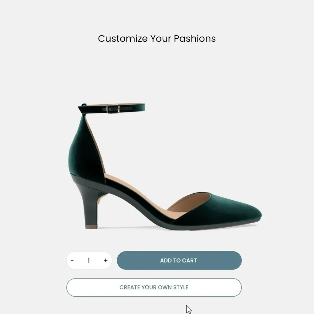 The D'Orsay - Forest Velvet 3 Stiletto