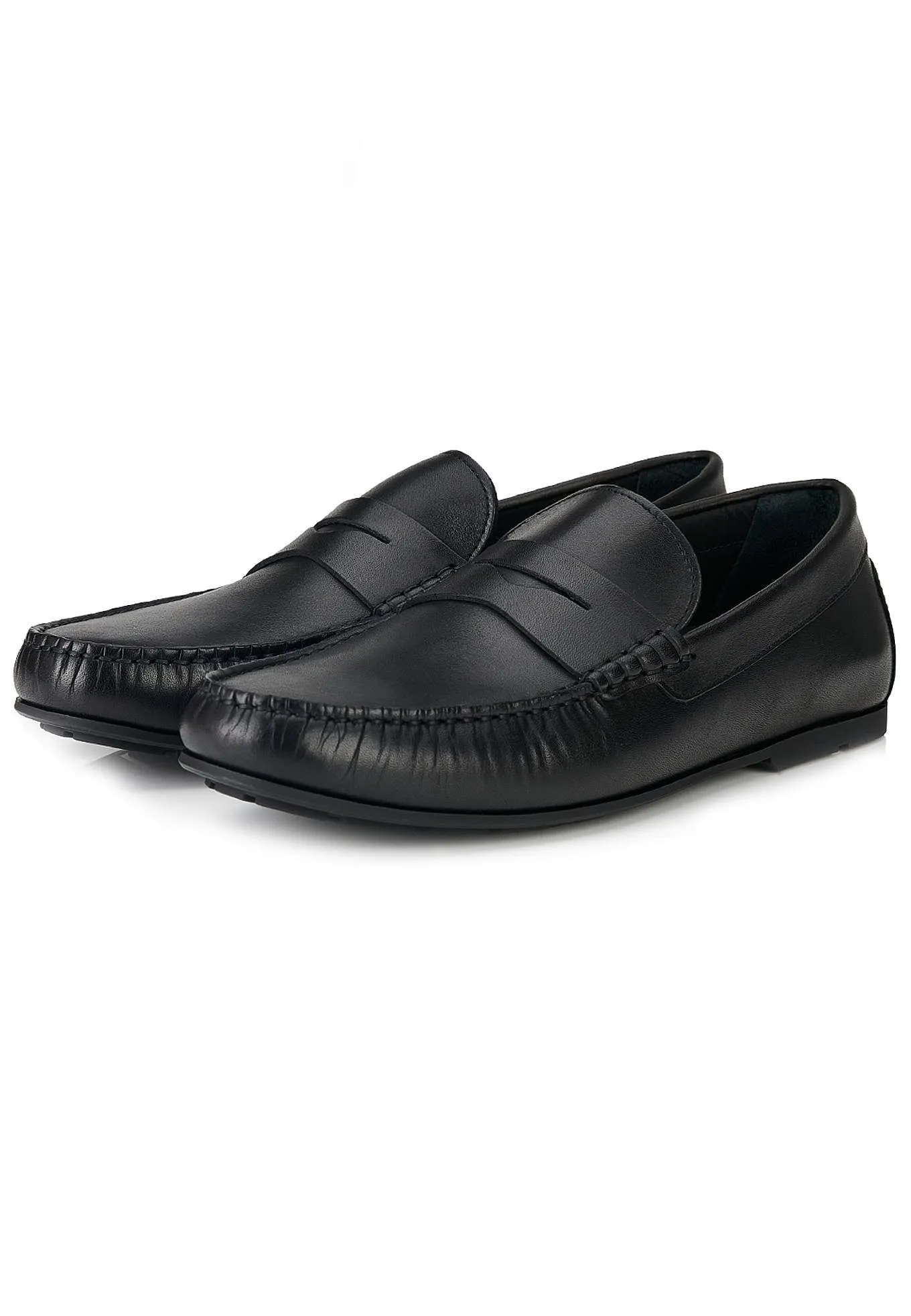 Timeless entire sole leather driving shoes
